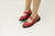 Sapato Alexya- Vermelho e Preto - Vila Romênia