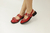 Sapato Alexya- Vermelho e Preto