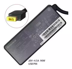 Cargador Lenovo 20v 4.5a 90w Punta Rectangular