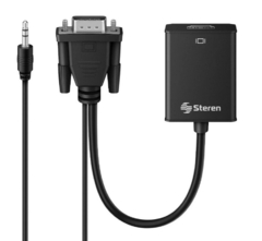 Convertidor VGA y plug 3,5 mm a HDMI Steren