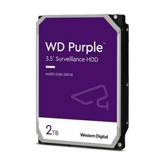 Disco Duro Interno Western Digital Purple 2tb, 3.5 Pulgadas, Sata Iii, 6gb/s 64mb, 5400rpm, Ideal Videovigilancia