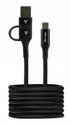 Cable USB Vorago USB A - USB C Macho, 1 Metro