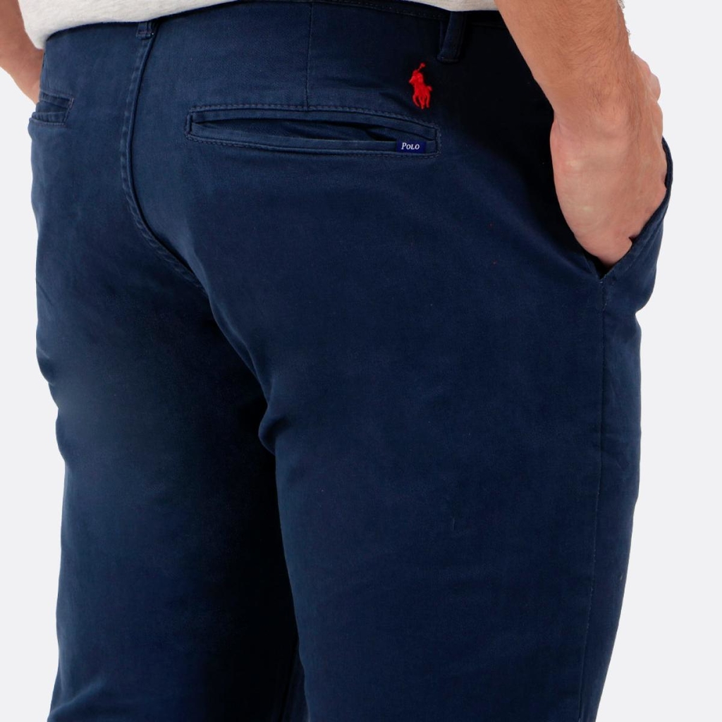 Calça chino sale azul marinho