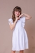 Vestido Branco Festas - Menina Flor Kids - Moda infantil Para Meninas 