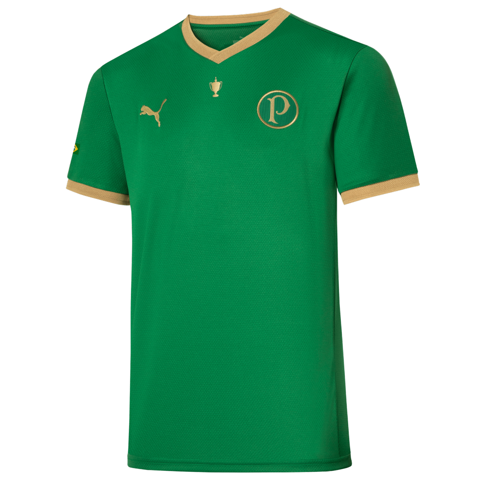 Camisa Palmeiras 70 anos Copa Rio 1951 21/22 Torcedor Puma - Verde e Dourada