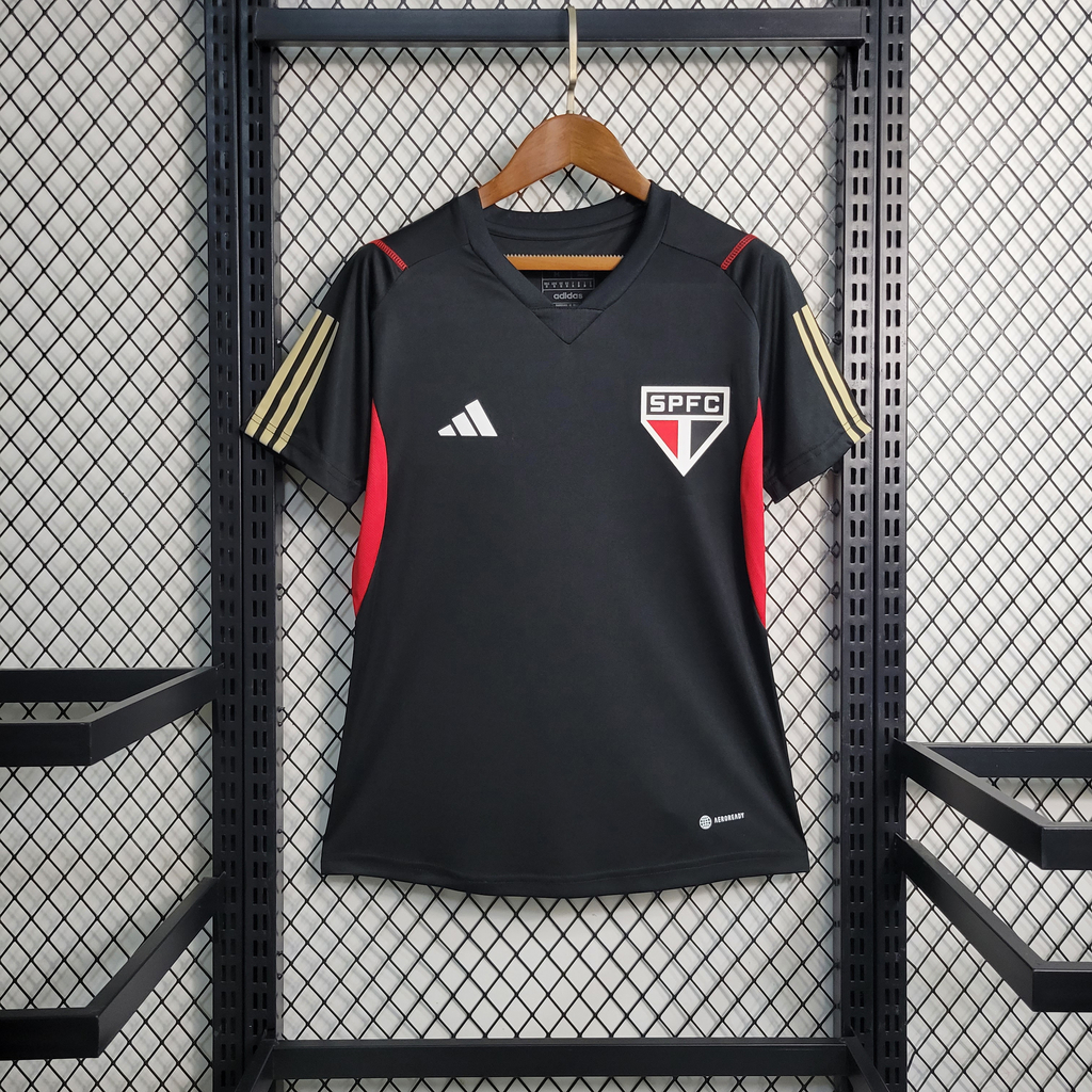 Camisa São Paulo Treino 23/24 Feminina Adidas - Preta