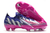 Chuteira Adidas Predator Edge.1 Low FG Campo - Azul e Rosa "UEFA Champions League"