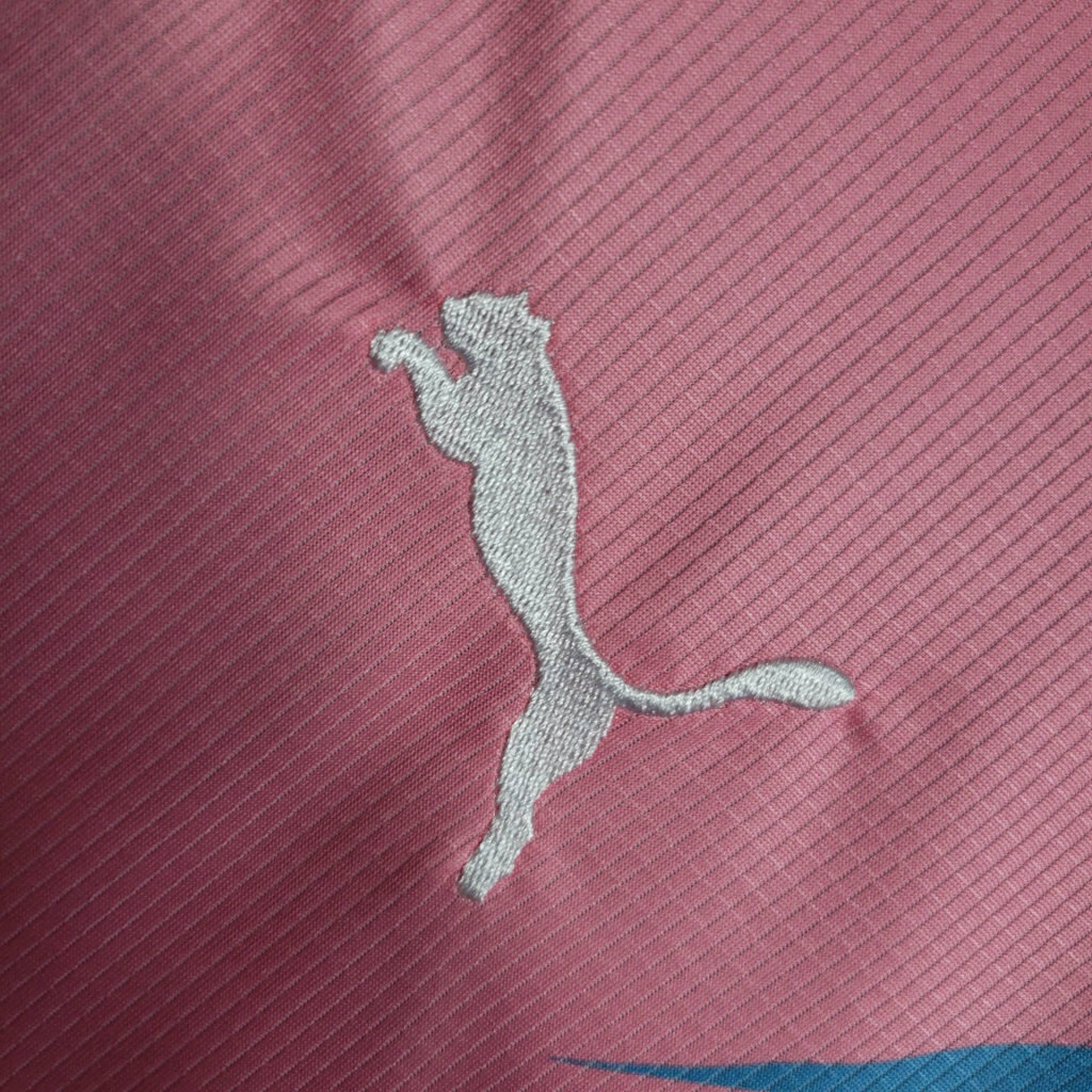 Camisa Palmeiras Outubro Rosa e Novembro Azul 23 24 Torcedor Puma Rosa e Azul