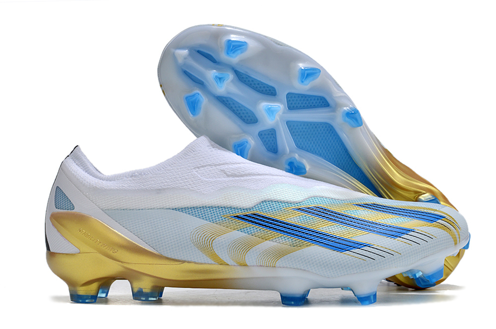 Nova chuteira da adidas dourada 2025