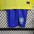 Image of Kit Infantil Brasil I 2024/25 Nike - Amarelo e Azul