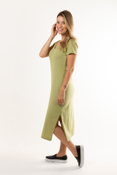 Vestido Midi Barra Reta - comprar online