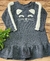 Vestido Flanelado Gatinha - Preto - Tam 3 - Kely Kety