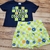 Conjunto Infantil Shorts-Saia Chess