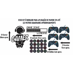 Kit Adesivo de Parede Gamer - comprar online