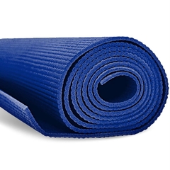 Tapete p/ Yoga Azul em PVC - c/ Alça - Acte