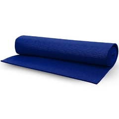 Tapete p/ Yoga Azul em PVC - c/ Alça - Acte - comprar online