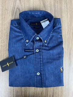 Camisa Ralph L. | JEANS | Lavagem Média | Tecido em algodão |