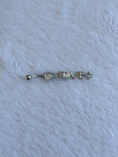 Piercing Aro de Ombligo Colgante Lov - tienda online