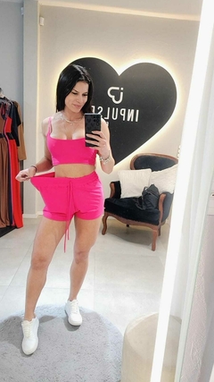 CONJUNTO SHORT SOLTINHO TAM Ú 34 AO 40