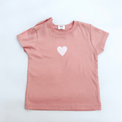 Remera Corazón Manga Corta