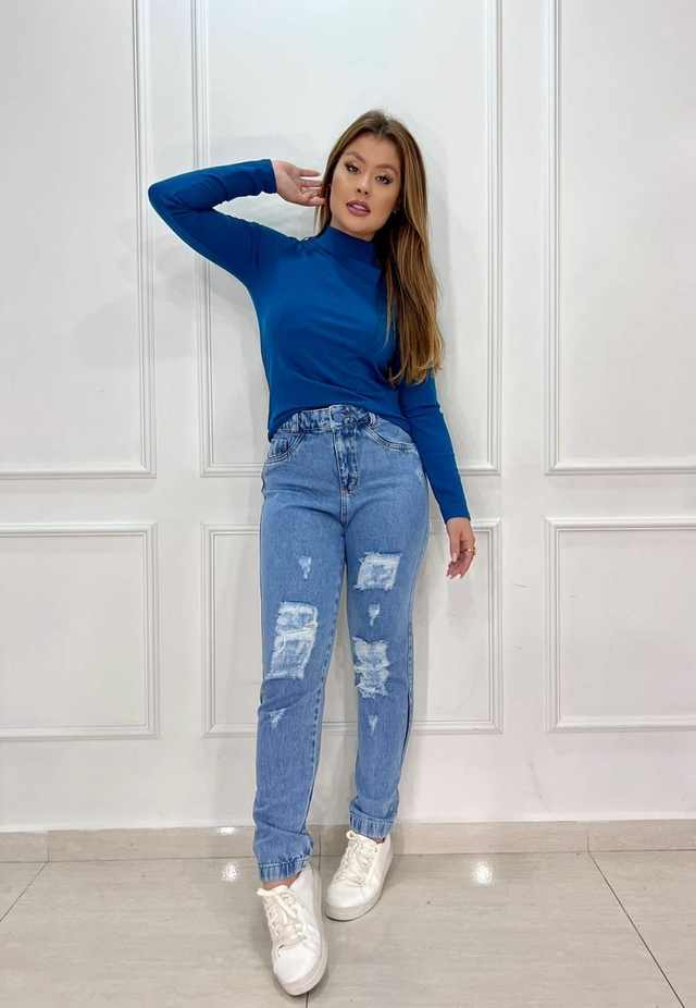 Calça Jeans Mom - Plus Size - Espaço Fashion Floripa