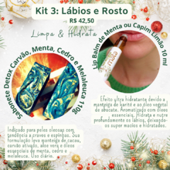 Kit Lábios & Rosto (Sabonete Facial Detox + LipBalm)