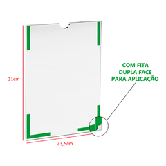 Kit 70 Display Parede Aviso A4 23,5x32cm - Sem Filete - AZ Loja