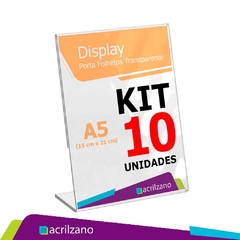 Display Acrilico Porta Retrato L A5 15x21 Kit/10