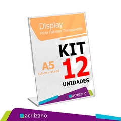 Display Acrilico Porta Retrato L A5 15x21 Kit/12
