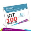 KIT 100 DISPLAY DE BANCADA L - A6 HORIZONTAL 15X10CM