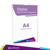 Display Parede Aviso A4 23,5cmx32cm - Sem Filete - Kit/100