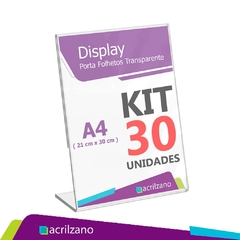 Display Acrilico Porta Retrato L A4 21X30 Kit/30