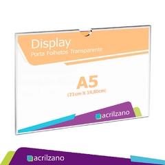 Display de parede - A5 Horizontal 21cmx14,80cm