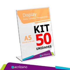 Display Acrilico Porta Retrato L A5 15x21 Kit/50