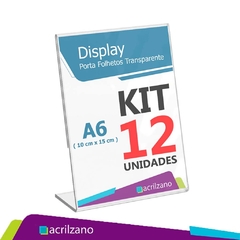 Display Acrilico Porta Retrato L A6 10x15 Kit/12