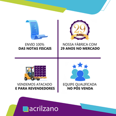 PLACA BANCADA QR CODE VERTICAL T ACRÍLICO TRANSPARENTE E PRATA - loja online