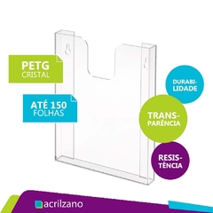 Kit 10 Porta Folder de Parede - A5 Vertical 15X21CM - comprar online
