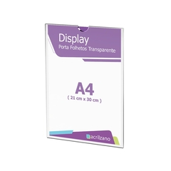 Kit 10 Display Parede Aviso A4 23,5x32cm - Sem Filete - AZ Loja