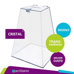 URNA PIRAMIDAL 30CM TRANSPARENTE - comprar online