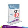 Kit 40 Display de Mesa T - A6 VERTICAL 15x21CM