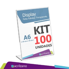 Display Acrilico Porta Retrato L A6 10x15 Kit/100