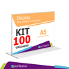 Kit 100 Display de Mesa T - A5 Horizontal 15x21CM