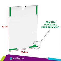 Kit 12 Display Parede Aviso A4 23,5x32cm - Sem Filete na internet