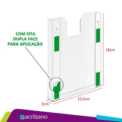 Kit 05 Porta Folder de Parede - A5 Vertical 15X21CM - AZ Loja