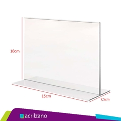 KIT 15 Display de Mesa T - A6 Horizontal 15x10CM - AZ Loja