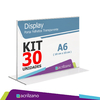 KIT 30 Display de Mesa T - A6 Horizontal 15x10CM