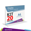 KIT 20 Display de Mesa T - A6 Horizontal 15x10CM