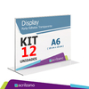 KIT 12 Display de Mesa T - A6 Horizontal 15x10CM