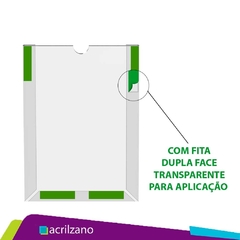 Display de Parede Simples Moldado Vertical A4 - 21x30CM Kit/10 - comprar online