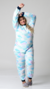 Pijama Inverno Plus Size Calça e Blusa Soft cor Azul- Sofia